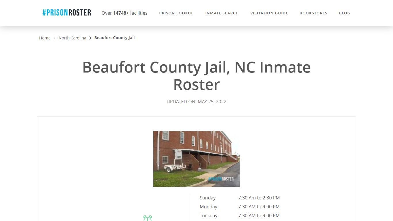 Beaufort County Jail, NC Inmate Roster - Inmate Locator